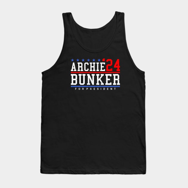 Archie Bunker 24 President Tank Top by MIKOLTN